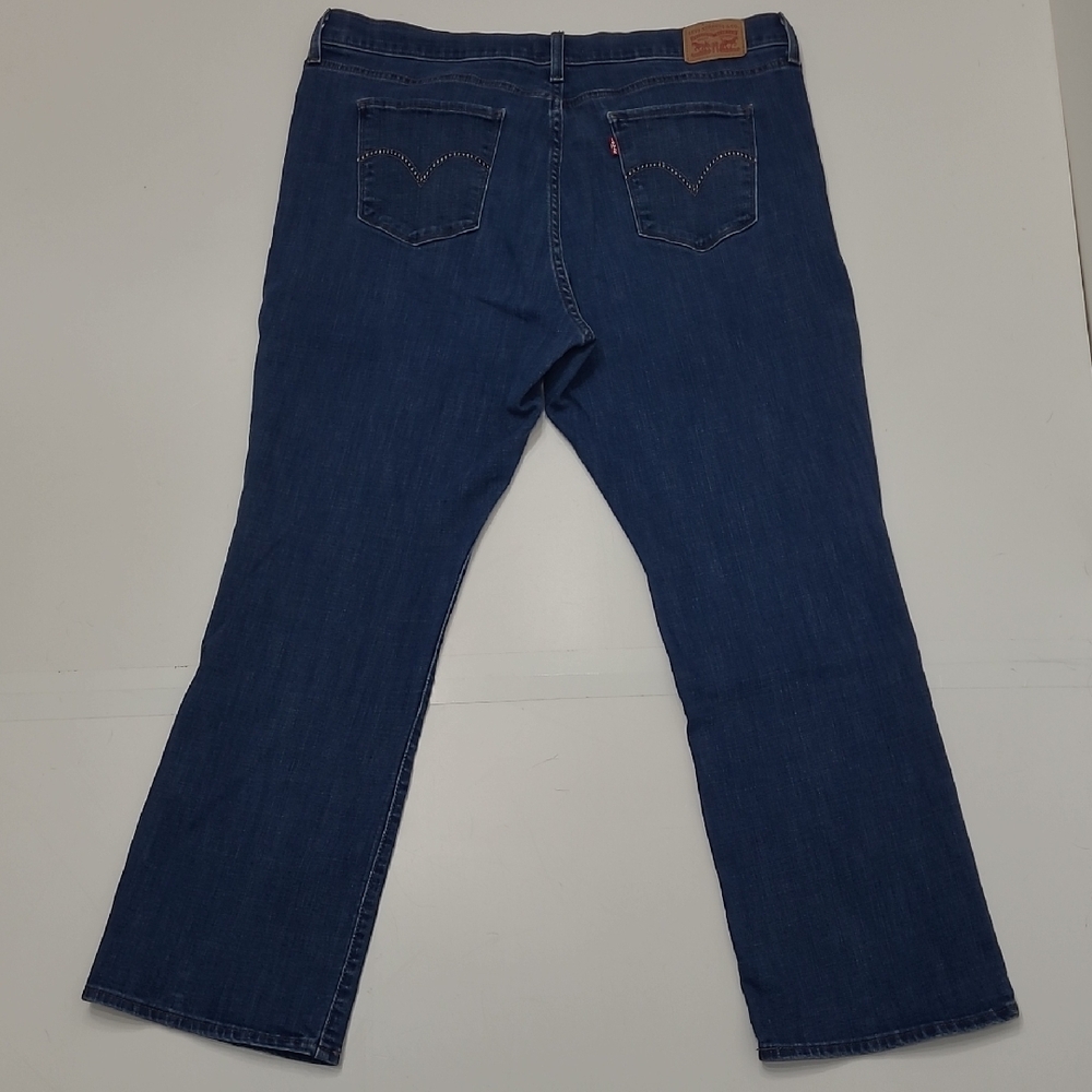 Levi's 415 Classic Boot Jeans High Waist Rise Dark Wash Embroidered Details Y2K - Picture 12 of 17